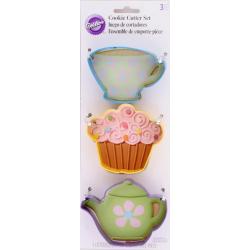 Foremki metalowe do wykrawania ciastek w podwieczorkowy...