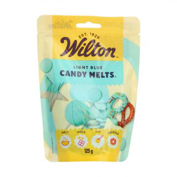 Pastylki czekoladowe do rozpuszczania Candy Melts Light Blue (125 g) - Wilton