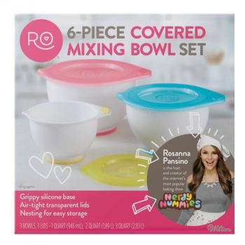 Zestaw 3 uniwersalnych misek z przykrywkami - Rosanna Pansino - 417-5150 - Wilton