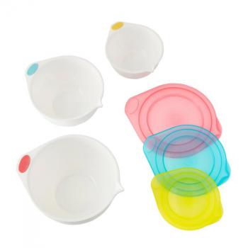 Zestaw 3 uniwersalnych misek z przykrywkami - Rosanna Pansino - 417-5150 - Wilton