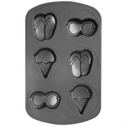 Forma metalowa do ciastek w letnich kszta�tach (6 gniaz...