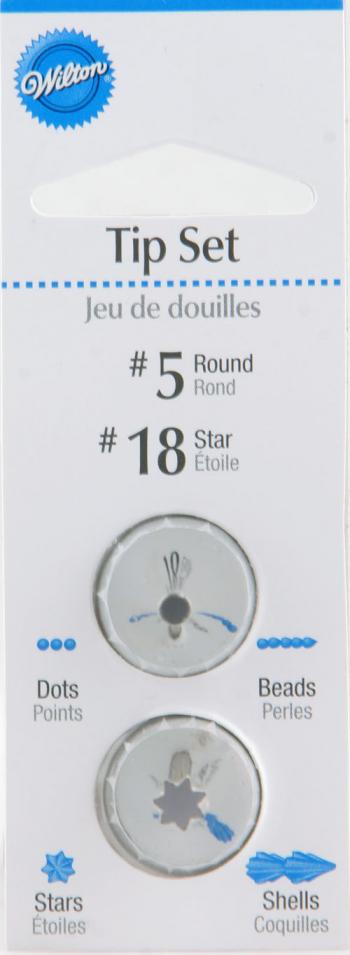 Zestaw tylek do dekoracji (2 szt.: 5 i 18) 418-185 - Wilton