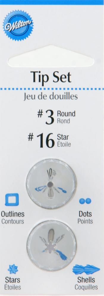 Zestaw tylek do dekoracji (2 szt.: 3 i 16) 418-163 - Wilton