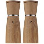 Zestaw 2 m�ynk�w drewnianych do soli i pieprzu - Cerami...