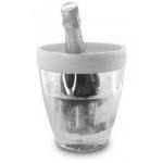 Wiaderko do ch�odzenia wina z silikonow� obr�cz�, zielo...