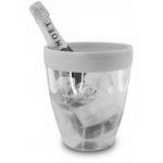 Wiaderko do ch�odzenia wina z silikonow� obr�cz�, ��te...