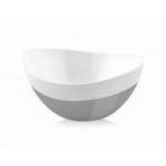 Miska owalna Livio Duo (15 cm), pomara�czowo-bia�a - Vi...
