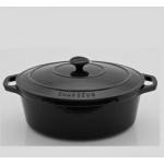 Garnek �eliwny emaliowany owalny (�rednica: 31 cm, poje...