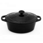 Garnek �eliwny emaliowany owalny (�rednica: 27 cm, poje...