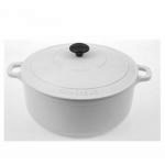 Garnek �eliwny emaliowany okr�g�y (�rednica: 22 cm, poj...