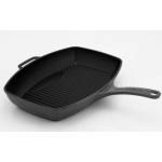 Patelnia grillowa �eliwna emaliowana prostok�tna w kolo...