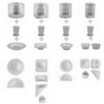 Zestaw do wycinania ravioli (10 cz�ci), zielony - Mast...