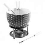 Zestaw do czekoladowego fondue, bia�e gwiazdki - Mastrad