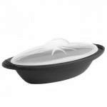 Naczynie �rednie do zapiekania w mikrofal�wce, kolor cz...