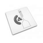 Kwadratowa podstawka ze szk�a hartowanego Bangers&Mash ...