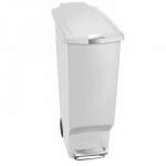 Kosz na �mieci peda�owy SLIM (40 L), bia�y - SimpleHuma...