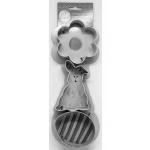 Foremki metalowe do wykrawania ciastek w kszta�cie kwia...