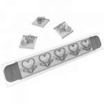 Zestaw szablon�w do bok�w tortu, serca (19 element�w) -...