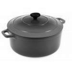 Garnek �eliwny emaliowany okr�g�y (�rednica: 24 cm, poj...