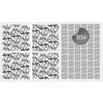 Arkusz do przygotowania kolorowych bez (jednoro�ce B54)...