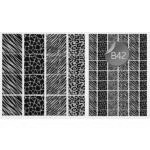 Arkusz do przygotowania kolorowych bez (panterka br�zow...