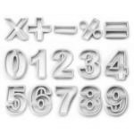 Foremki do wykrawania cyfr z masy cukrowej (14 element�...