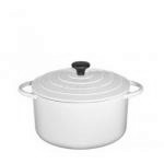 Garnek �eliwny emaliowany w kolorze kremowym (�rednica:...