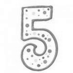 �wieczka zielona na tort „5” - 2811-9105 - ...