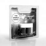 Brokat b�yszcz�cy do dekoracji, grafitowy niebieski - S...