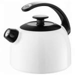 Klasyczny czajnik z gwizdkiem, bia�y - TerraDur - Wesco 