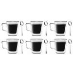 Fili�anki z podw�jn� �ciank� i �y�eczkami, Beta (pojemn...