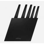 Komplet no�y w bloku, Volo  (5 element�w), czarny - Via...