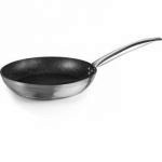 Patelnia z kamienn� pow�ok� i stalow� r�czk� (�rednica:...