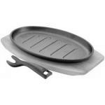 Patelnia grillowa do serwowania z podstawk�, �eliwna (2...