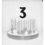 Topper ze sklejki cyfra 3 (wysoko��: 8 cm) - Miniowe Fo...