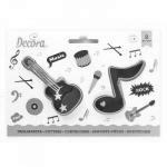 Foremki plastikowe, gitara i nuta (2 sztuki) - Decora