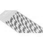 S�omki papierowe, ciemnor�owe paski (10 szt.) - AleDob...