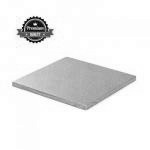 Podkad kwadratowy metaliczny pod tort, ciasto (25 x 25...