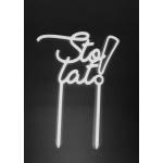 Topper bia�y Sto lat! (12 x 9 cm) - Topper ART