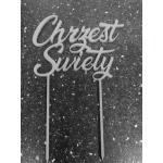 Topper niebieski Chrzest �wi�ty (11,5 x 6 cm) - Topper ...