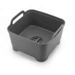 Miska kwadratowa z odp�ywem Wash&Drain, niebieska - Jos...