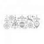 Szablon do dekoracji tort�w i ciast ze �wi�tecznymi mot...