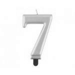 �wieczka na tort „7” z�ota metaliczna  - Go...