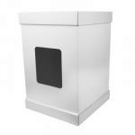 Pude�ko wysokie do transportu tort�w pi�trowych z boczn...