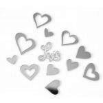 Napis Love i serca ze z�otej pleksy (12 element�w) - Mi...