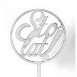 Topper ze sklejki Sto lat!, ko�o - Mill Art