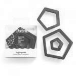 Foremki plastikowe, pi�ciok�ty (3 sztuki) - Decora 