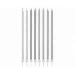 Pastelowe �wieczki na tort urodzinowy, d�ugie (16 sztuk...