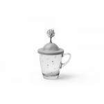 Kubek szklany z przykrywk� Spring - Qualy