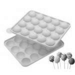 Forma silikonowa do ciasteczek typu cake pops 20 wg��bi...